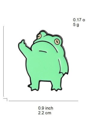 Middle Finger Frog Pins