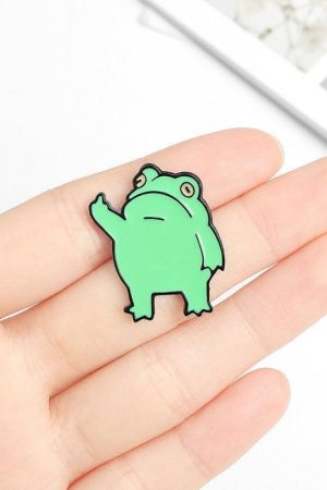 Middle Finger Frog Pins