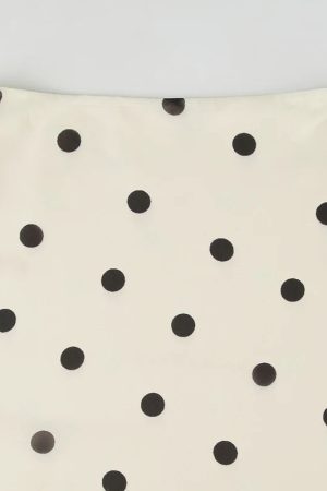 Old Money Polka Dot Midi Skirt
