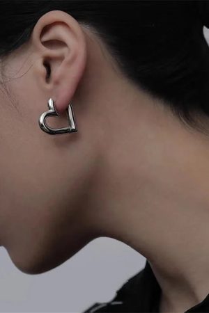 Open Heart Earrings