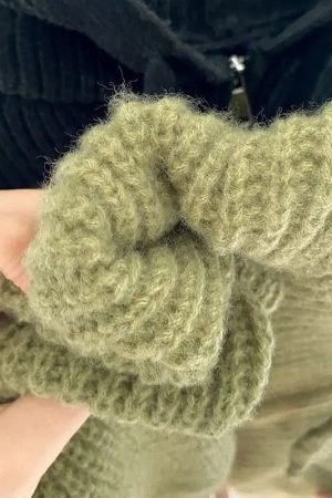 Oversized Knitted Hooded Cardigan