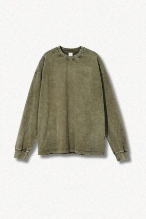 Oversized Washed Basic Tee