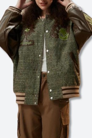 Patchwork Bomber Jacket