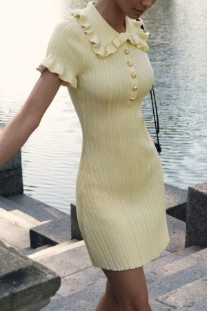 Peter Pan Collar Mini Dress