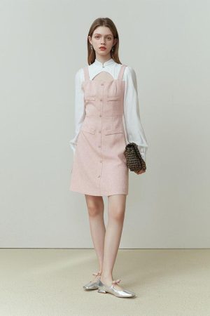 Pink Preppy Mini Dress