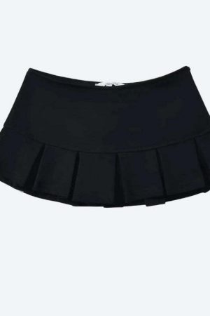 Pleated Micro Mini Skort