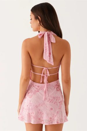 Plunge Mini Dress