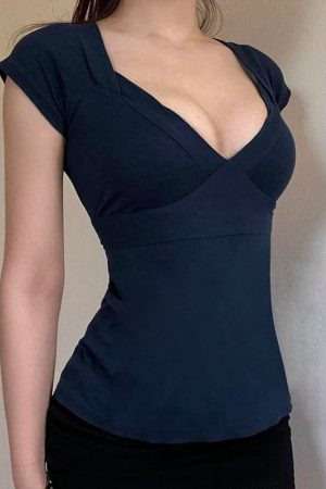 Plunge Tie Back Top