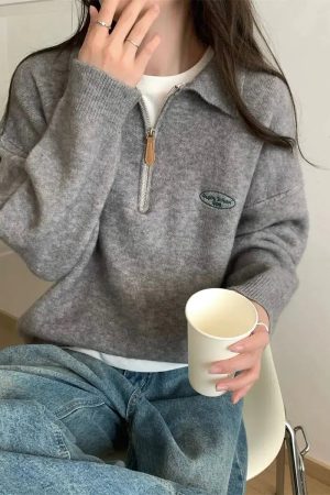 Polo Collar Sweater