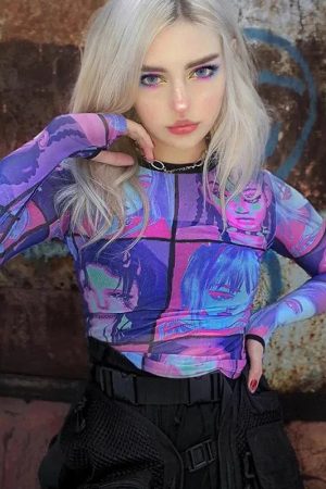 Punk Girls Mesh Top