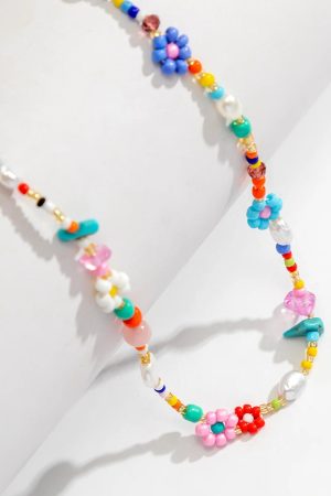 Rainbow Beaded Necklace