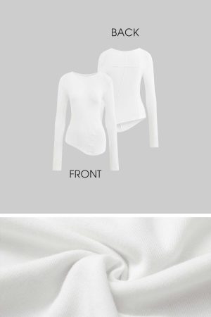 Rase le sol Asymmetrical Hem Slim-Fit Top