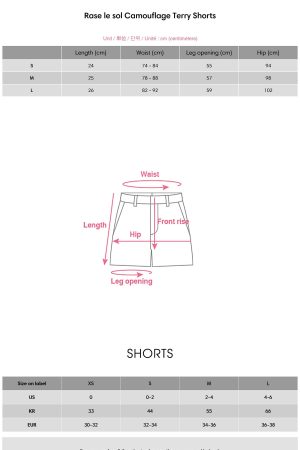 Rase le sol Camouflage Terry Shorts