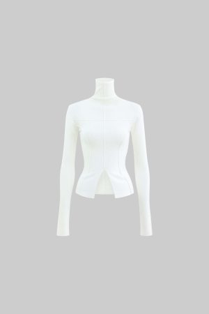 Rase le sol Crossline Slim-Fit Long Sleeve Tee