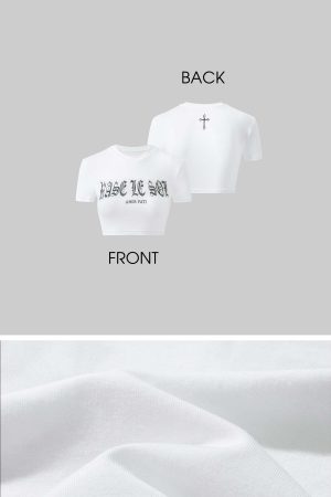 Rase le sol Deconstructed Double-Waistband White Cargo Trousers