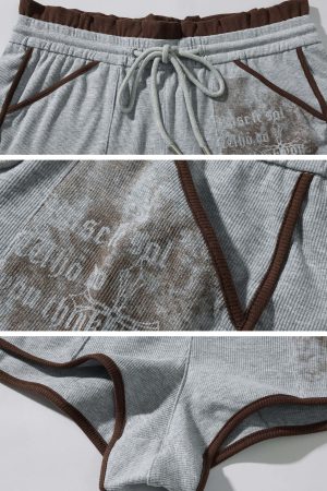 Rase le sol Distressed Ribbed Cotton Shorts