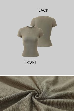Rase le sol Fitted Ribbed Short Sleeve Tee