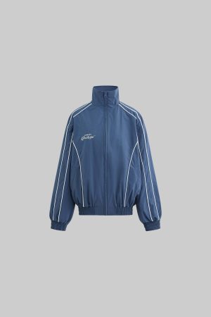 Rase Le Sol High-Collar Paneled Sports Jacket