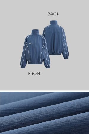 Rase Le Sol High-Collar Paneled Sports Jacket