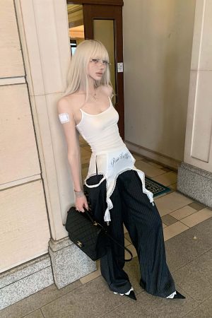 Rase le sol Invisible Fishline White Camisole
