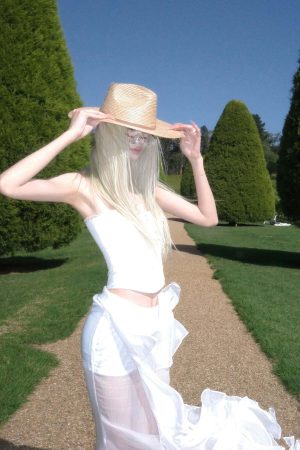 Rase le sol Layered Ruffle Sheer Skirt