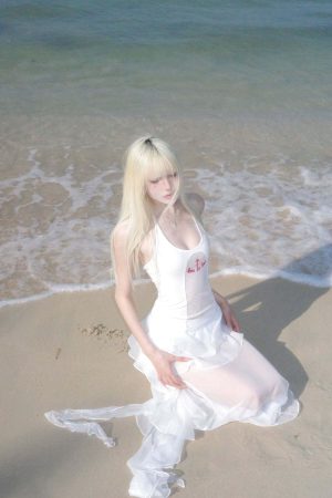 Rase le sol Layered Ruffle Sheer Skirt