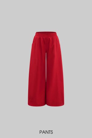 Rase le sol Oversized Hooded Jacket and Wide-Leg Pants Set