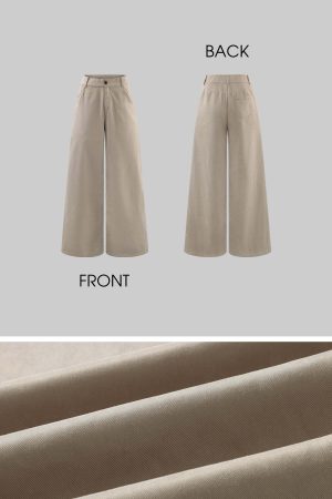 Rase le sol Relaxed Shirt and Wide-Leg Pants Set
