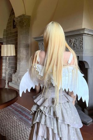 Rase le sol Sculptural Angel Wing Convertible Backpack & Crossbody