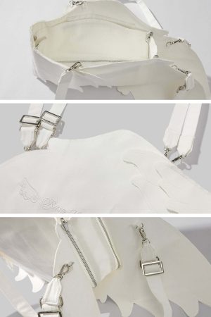 Rase le sol Sculptural Angel Wing Convertible Backpack & Crossbody