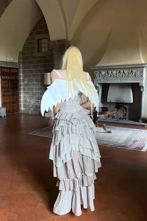Rase le sol Sculptural Angel Wing Convertible Backpack & Crossbody