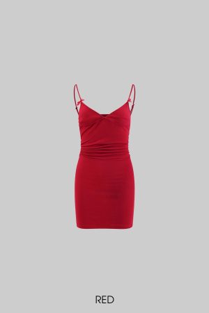 Rase le sol Spaghetti Strap Dress
