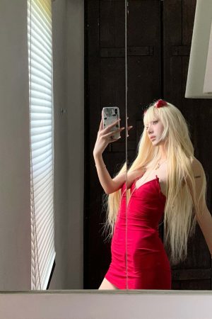 Rase le sol Spaghetti Strap Dress