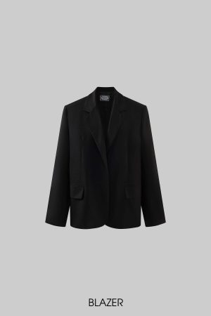 Rase le sol Suit Set Relaxed Straight Pants and Structured Blazer