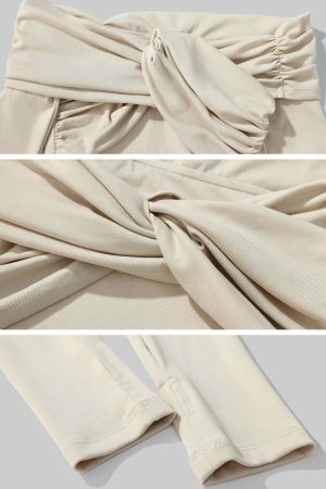 Rase le sol Twisted Off-Shoulder Ribbed Top