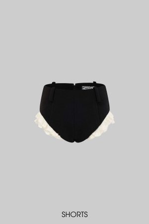 Rase le sol Waist-Tied Wool Blazer & Shorts Set