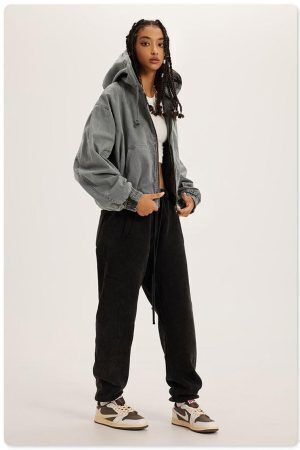 Retro Zip-Up Hoodie