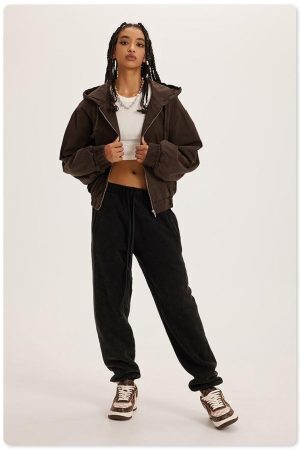 Retro Zip-Up Hoodie