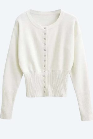 Ribbed Slim Fit Cardigan