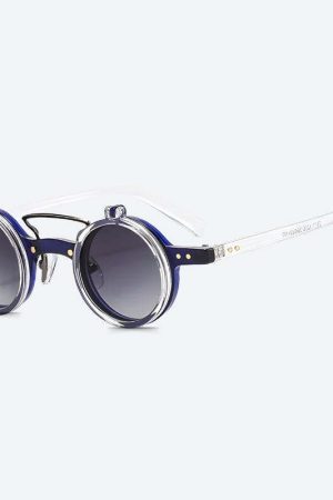 Round Flip-Up Sunglasses