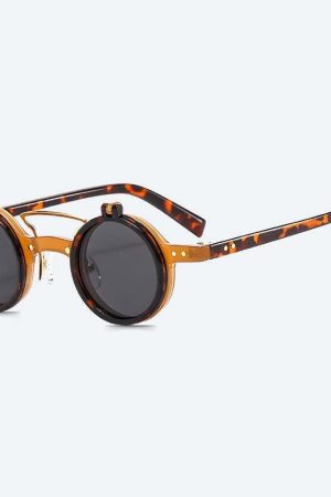 Round Flip-Up Sunglasses