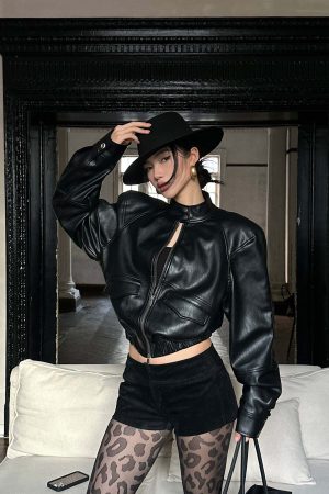ROVENTE Black Suede High Waist Mini Shorts