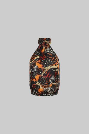 ROVENTE Inferno Wings Backless Tie Halter