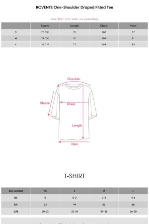 ROVENTE One-Shoulder Draped Fitted Tee