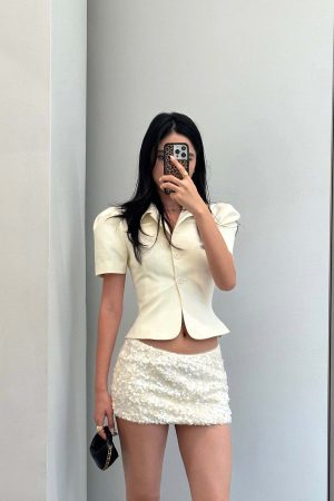 ROVENTE Sequin Embellished Mini Skirt