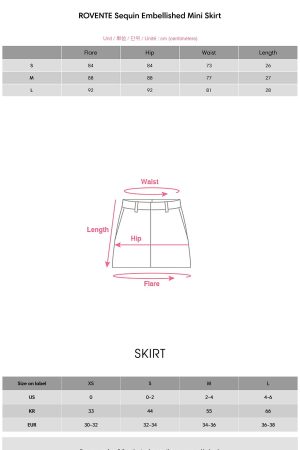 ROVENTE Sequin Embellished Mini Skirt