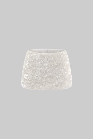 ROVENTE Sequin Embellished Mini Skirt