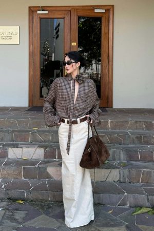 ROVENTE Structured High-Waist Column Maxi Skirt