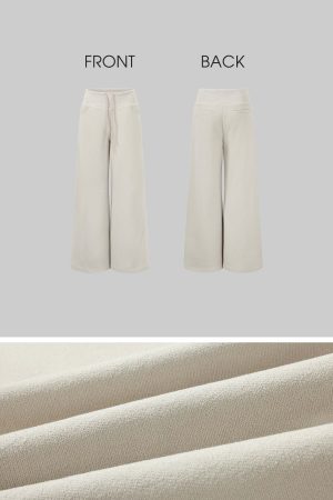 ROVENTE Wide-Leg Drawstring Sweatpants