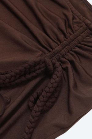 Ruched Mini Skirt